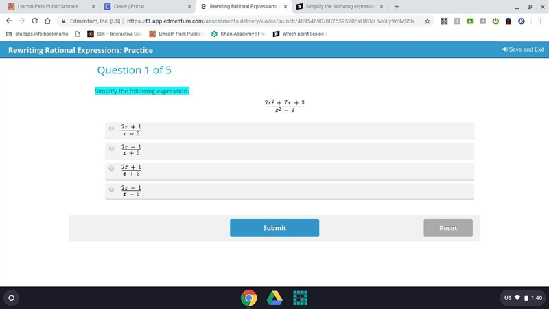 Simplify the following expression.-example-1