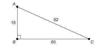 Triangle ABC is a right triangle with lengths shown. What is the decimal value of-example-1