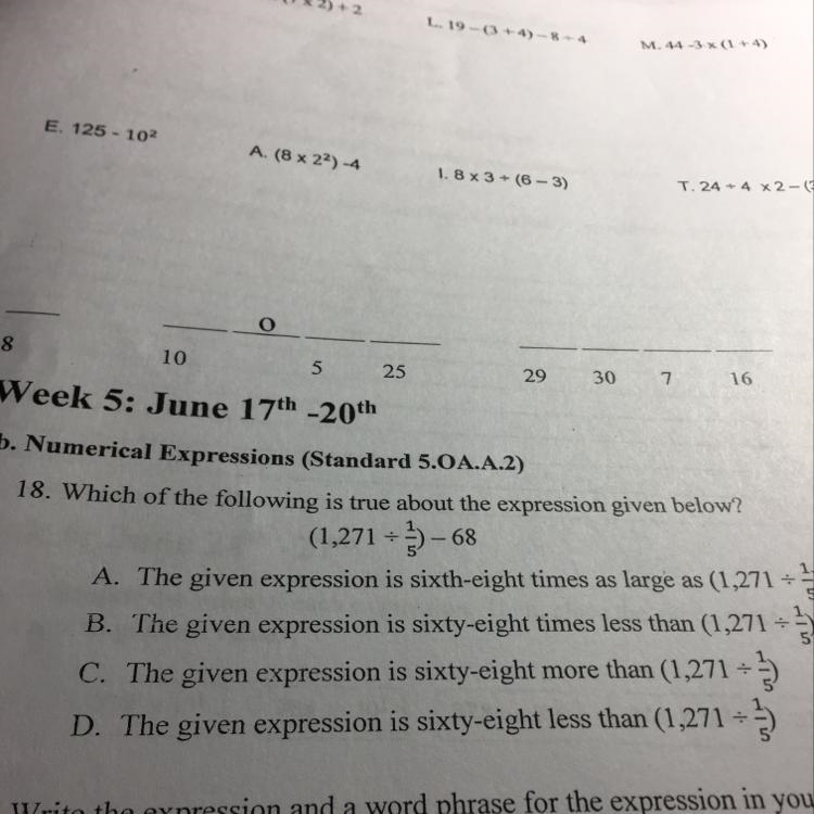 I need help on question 18 please! (Fractions and division)-example-1