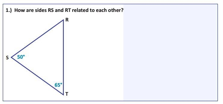 HELP ME QUICK Determine a range for the missing side of the triangle below.-example-1