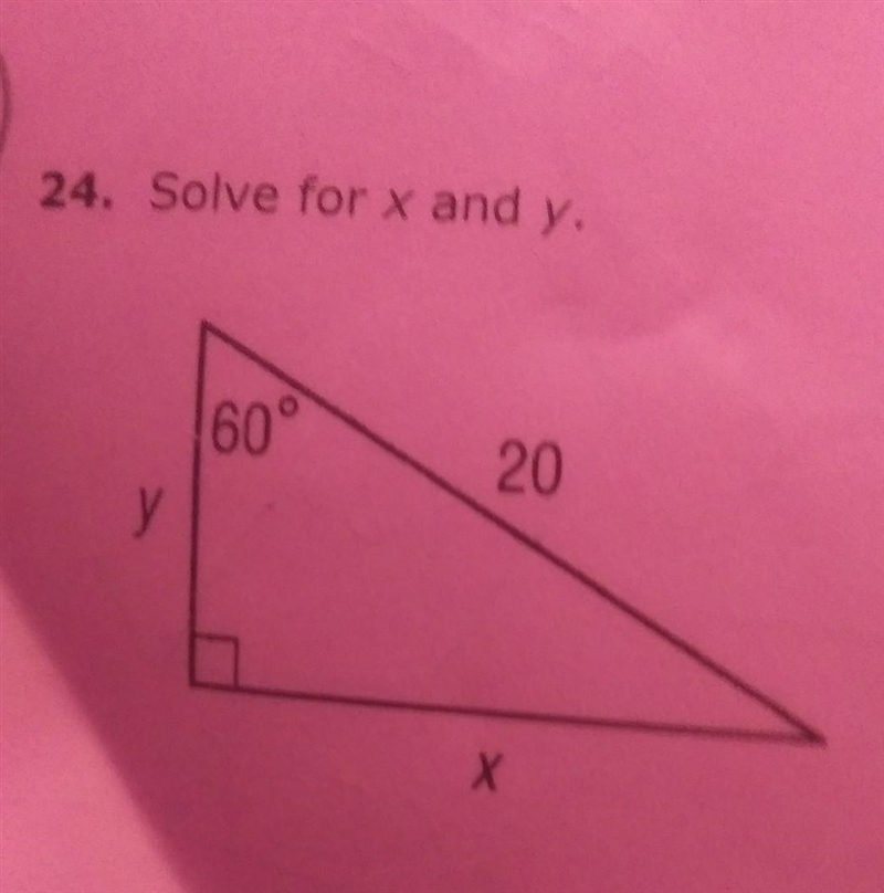 24. Solve for x and y.​-example-1