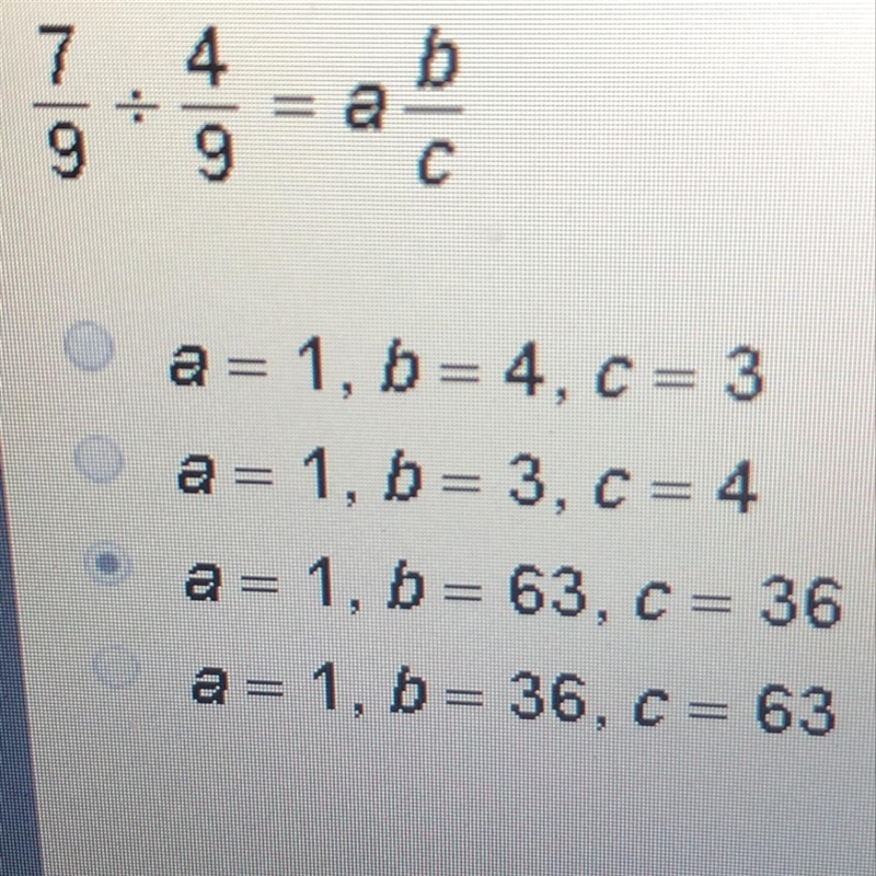 Which values of a,b and c represent the answer in simplest form-example-1