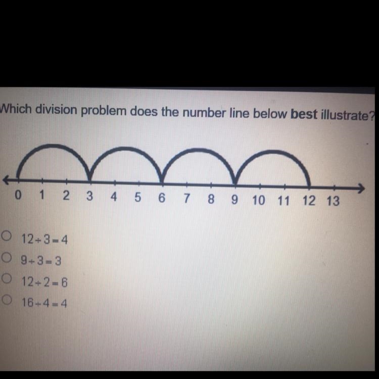 Please help me I will do brain Which division problem does the number line below best-example-1