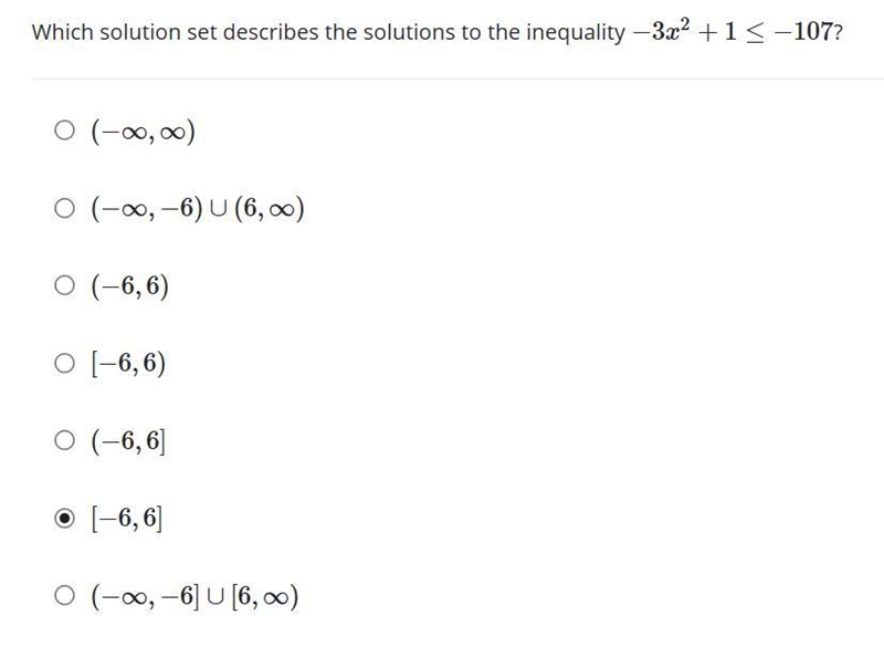 Which solution set describes the solutions to the inequality below?-example-1