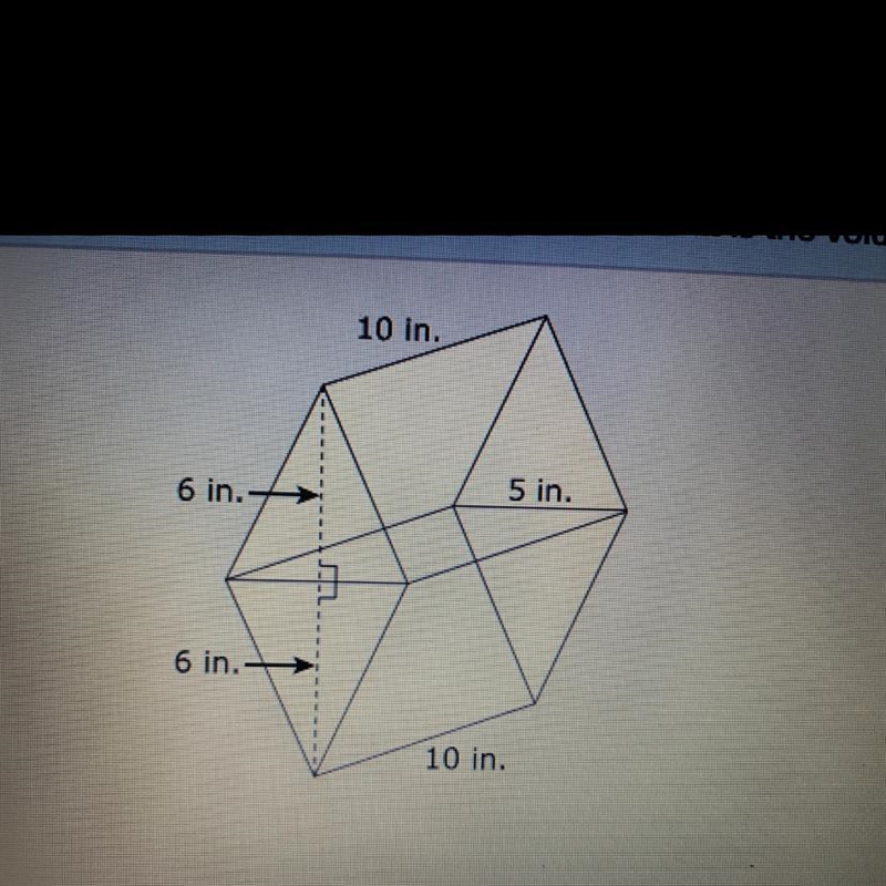 The figures below is made of two identical triangular prisms. What is the volume of-example-1