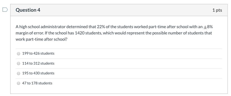 A high school administrator determined that 22% of the students worked part-time after-example-1