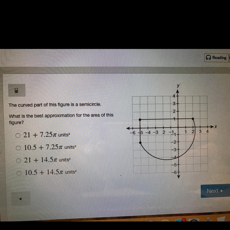 What is the best approximation for the area of this figure?-example-1