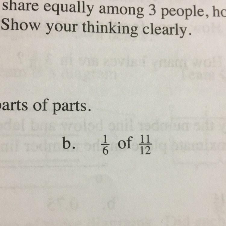 How do I calculate 1/6 of 11/12?-example-1