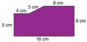 What is the perimeter of the figure? 16 cm 46 cm 48 cm 110 cm-example-1