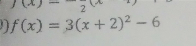 F(x) = 3(x + 2)2 – 6​-example-1