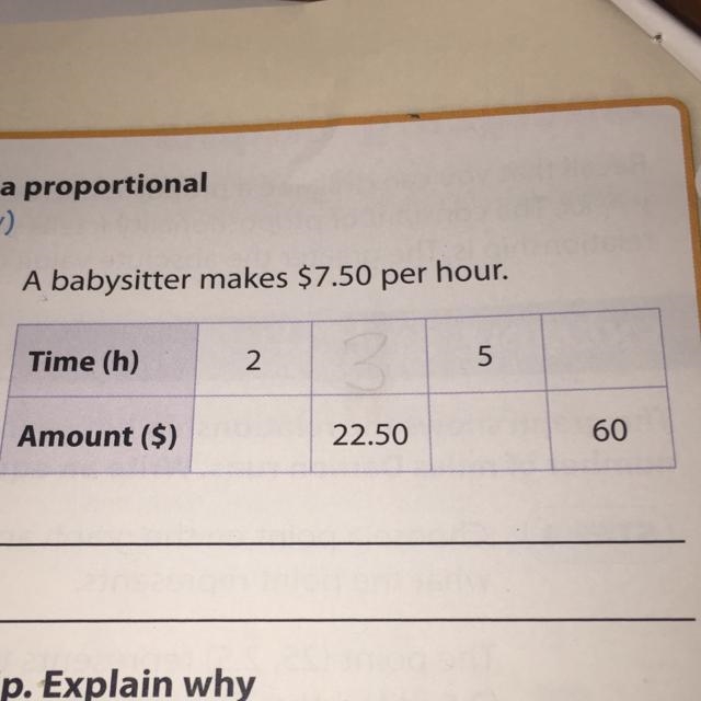 PLEASE HELP ASAP THIS IS DUE TOMORROW!!! A babysitter makes $7.50 per hour. Is the-example-1