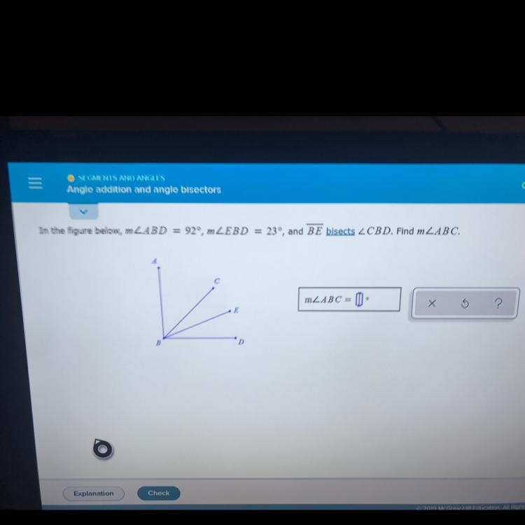 Angle addition and angle bisectors . Can someone help me with this ?!-example-1