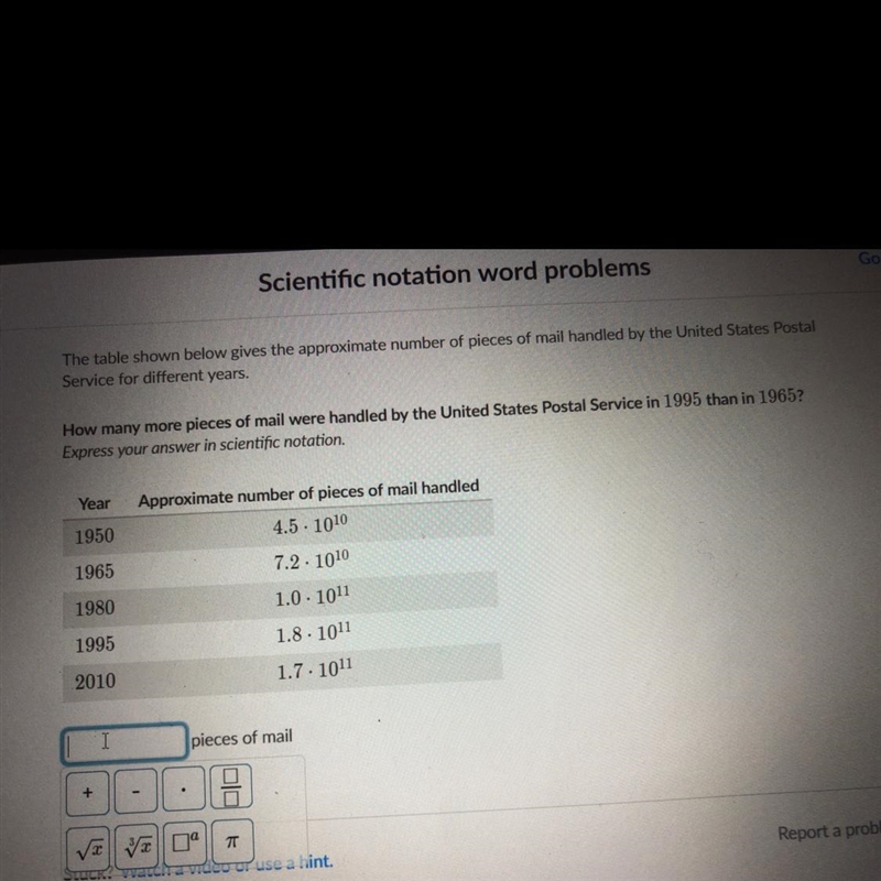 How much more is 1.8 • 10^11 greater than 7.2 • 10^10-example-1