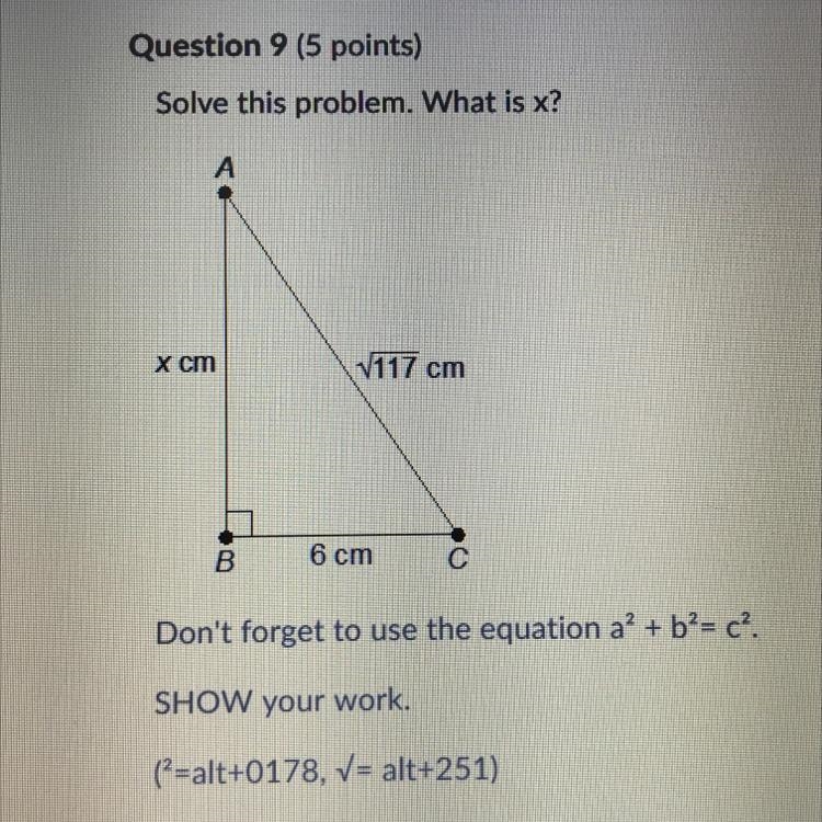 [Urgent] Solve this problem. What is X? (See photo) Don’t forget to use the equation-example-1