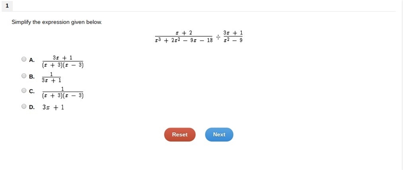 Simplify the expression given below.-example-1