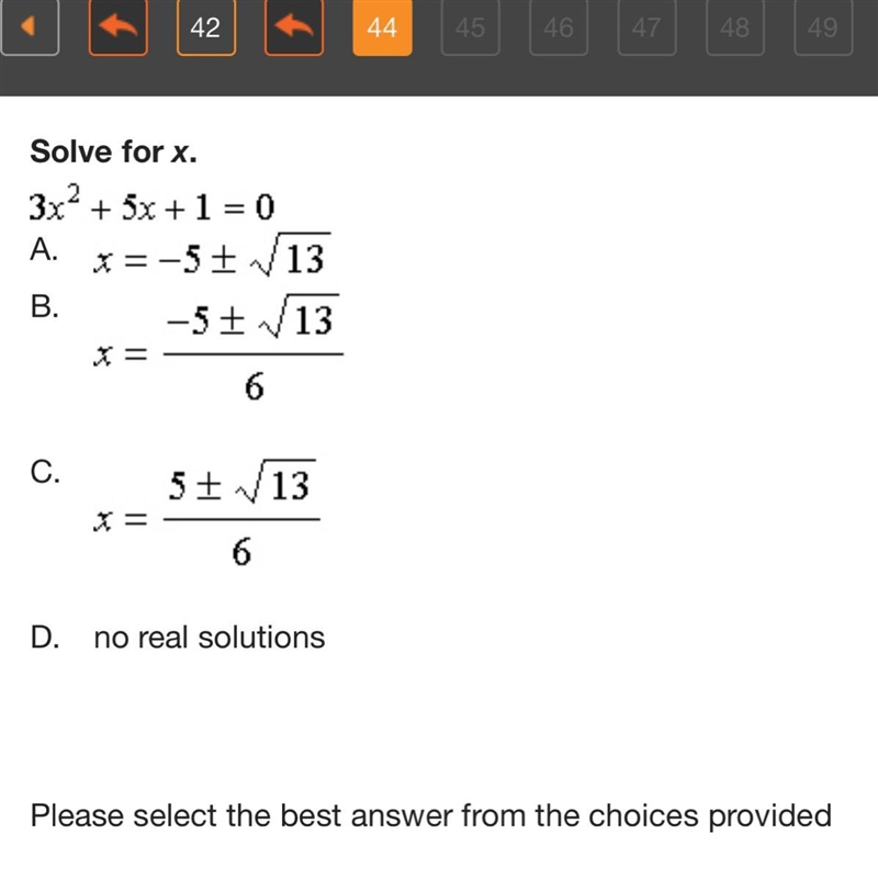 Please select the best answer from the choices provided-example-1