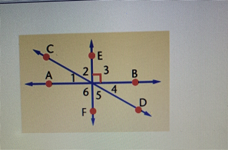 1 name a pair of complementary angles A < 1and <4 B < 1 and <2 C < 1 and-example-1