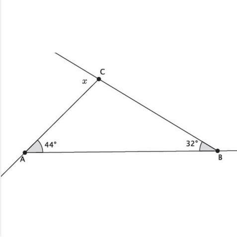 Find the measure of angle X-example-1