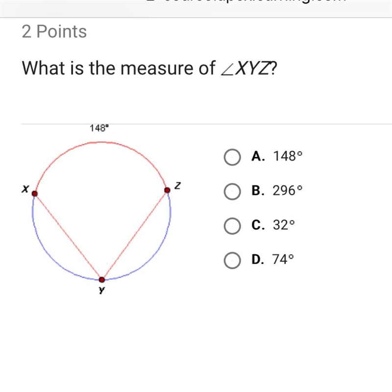 What is the measure of-example-1