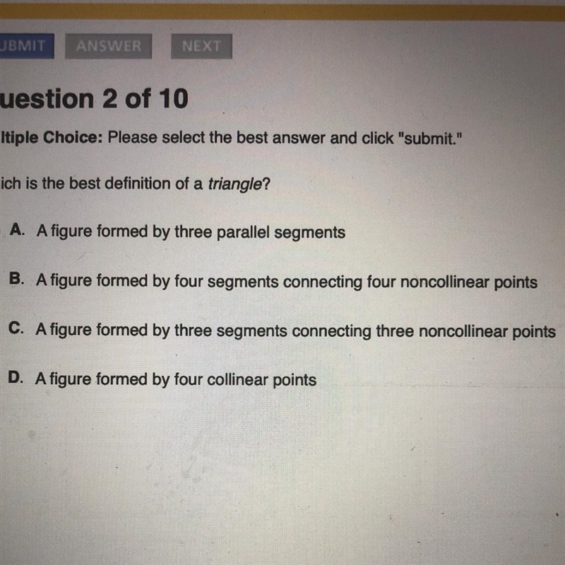 What is the best definition of a triangle?-example-1