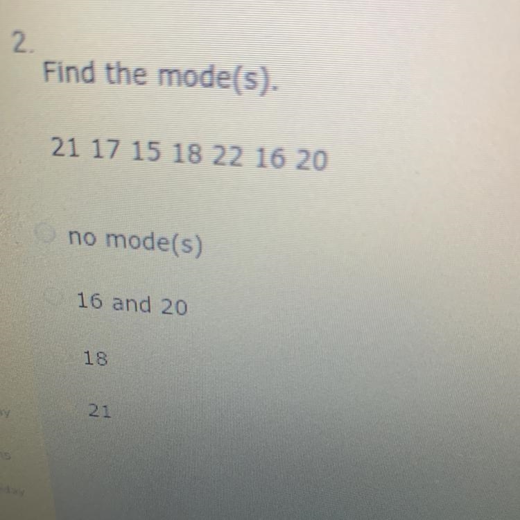 Need help on finding the mode (:-example-1