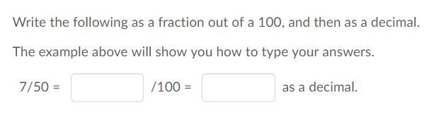 HELP! 1/2 = 50/100 = 0.5 (just an example) btw please help me understand this! what-example-1