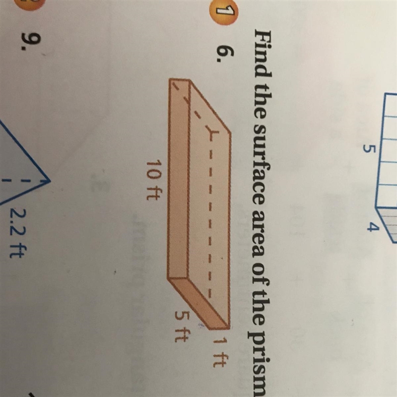 Find the surface area of the rectangular prism.-example-1