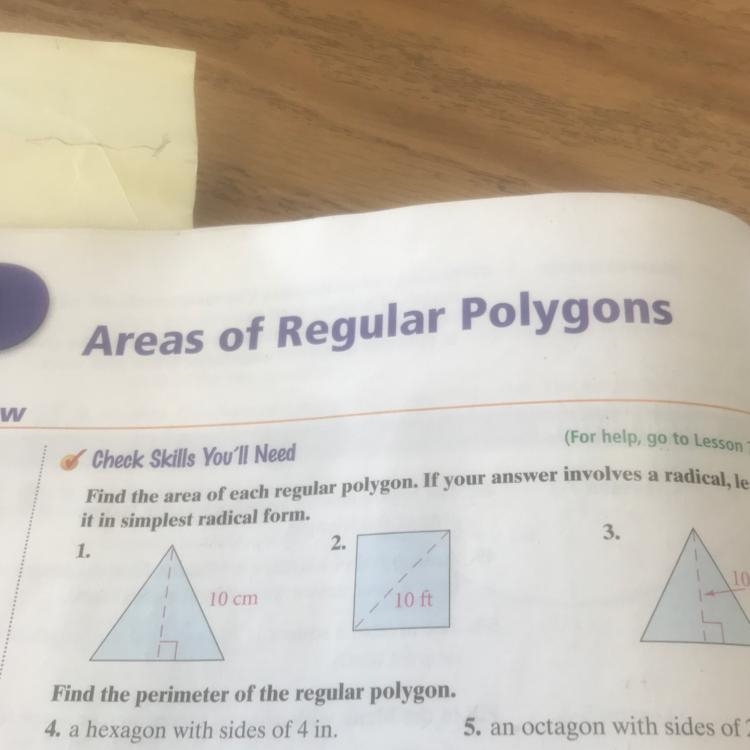 Find the area of each regular polygon.-example-1