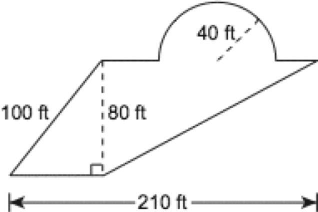 !!!please help!!! The diagram below shows the dimensions of Tessa’s garden. A) What-example-1