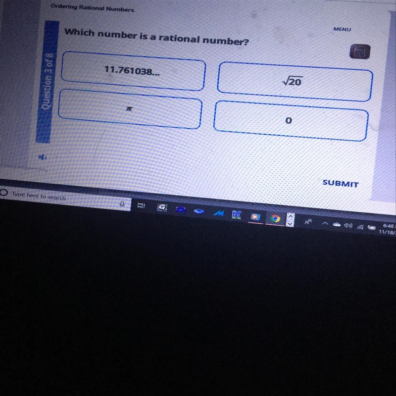 Which one of These is a rational number-example-1