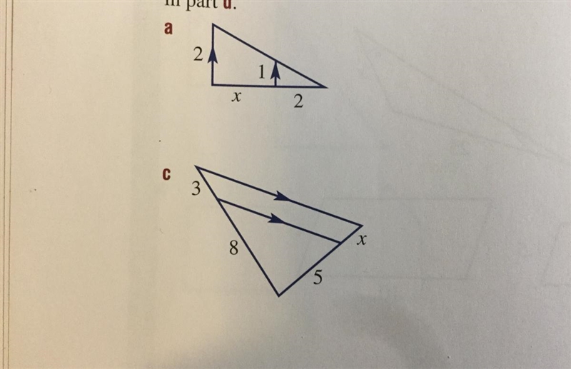 Find x (Geometry) Full working out pls. Thank you-example-1