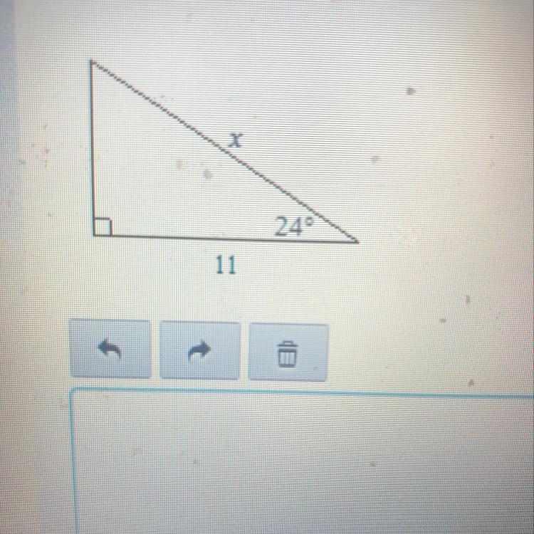 Find the value of x. Round to the nearest tenth.-example-1