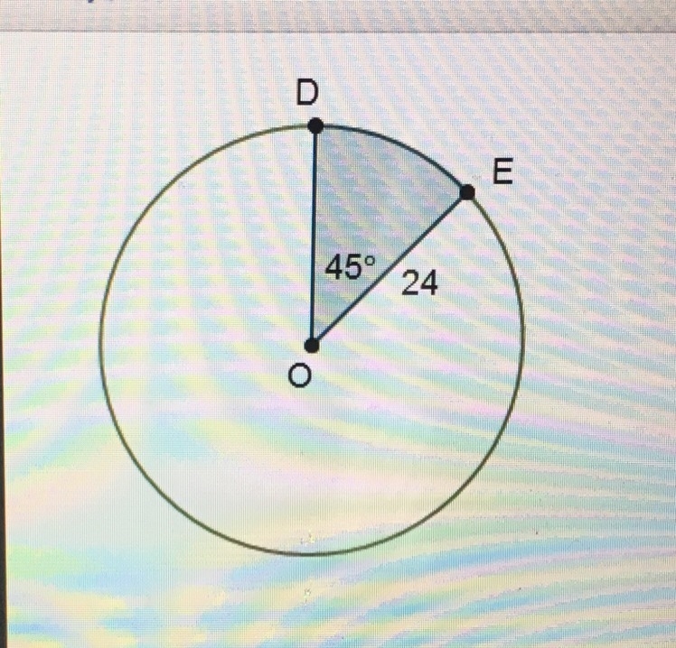 What is the area of the shaded sector?-example-1