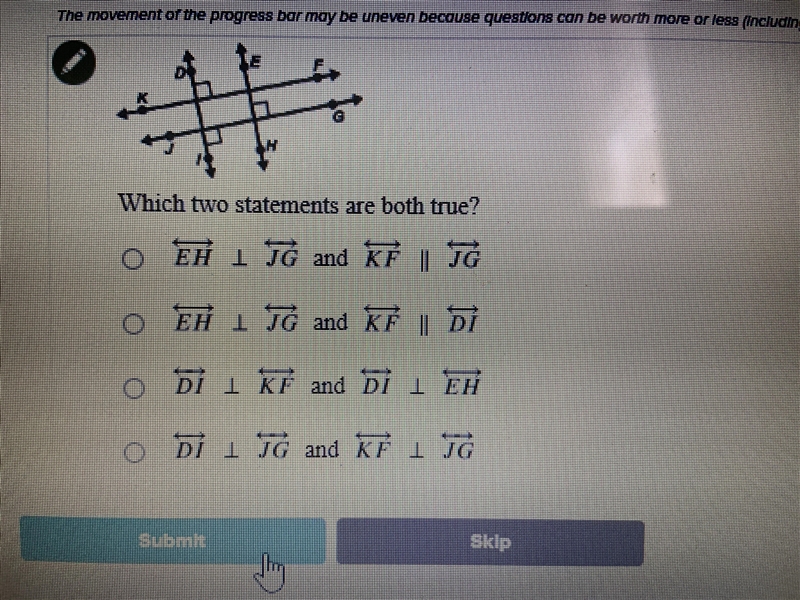 Which two statements are both true?-example-1