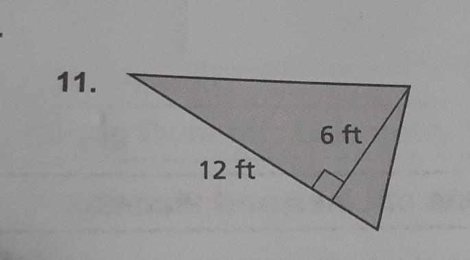 "Find the area of the traingle." Need help please. ​-example-1