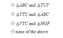 Which triangles are congruent by asa-example-2