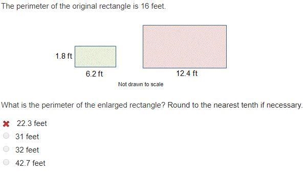 A 22.3 feet B 31 feet C 32 feet D 42.7 feet-example-1