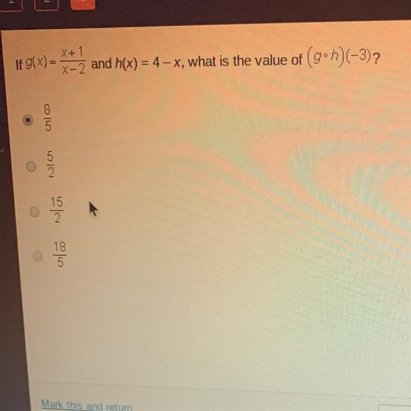 X+1 - and h(x) = 4 - X, what is the value Oil CD Nior wla olo-example-1