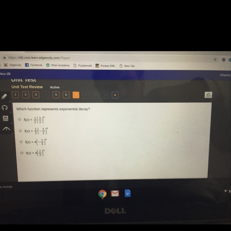 Which function represents exponential decay?-example-1