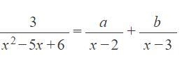 50 point for this question: Find values of a and b that make the following equality-example-2