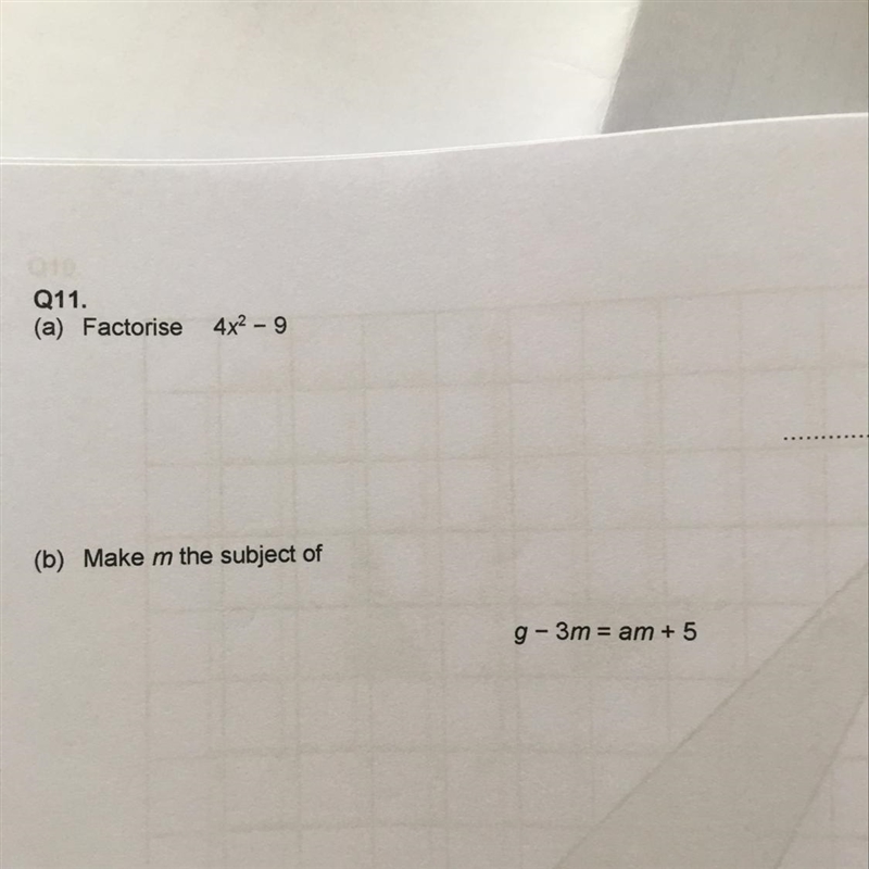 Factorising and making m the subject of...-example-1