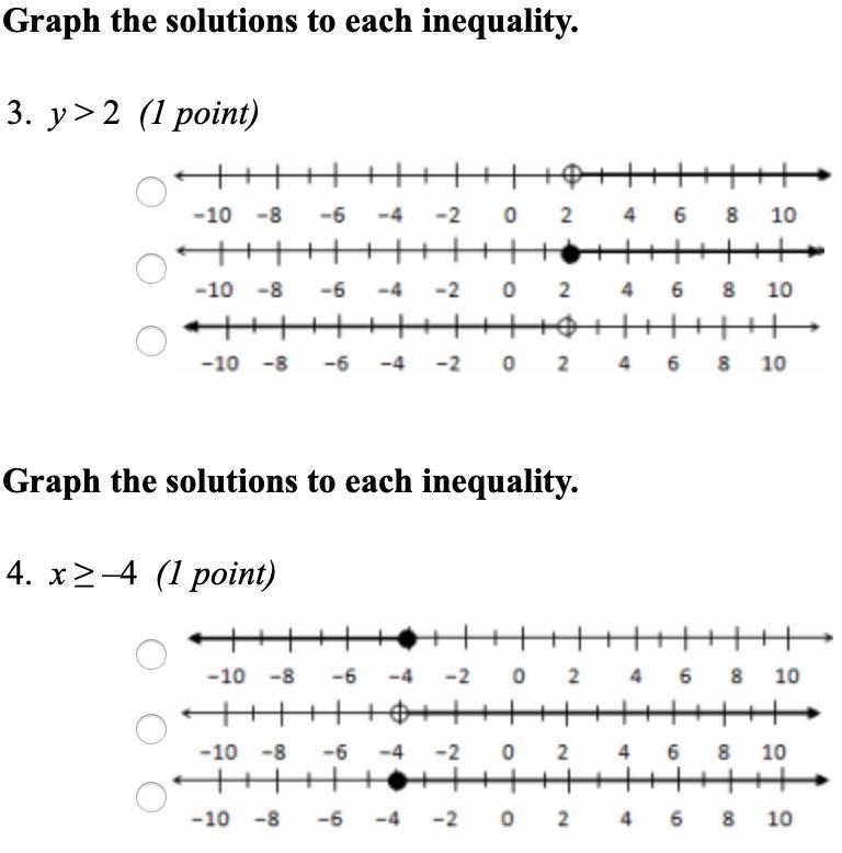 Please Help!!! Write the inequality for the graph 1&2, Graph the solutions for-example-2