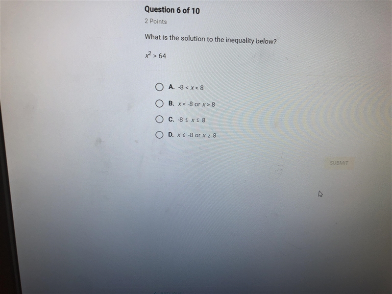 What is the solution to the inequality below?-example-1