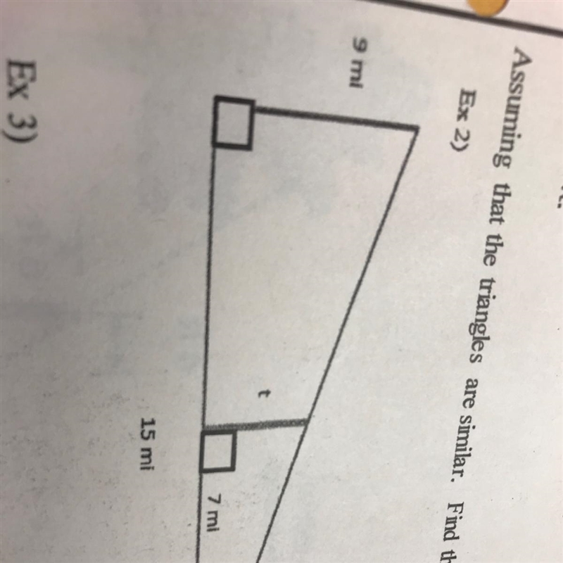 How would I solve this? I have to find the length of T-example-1