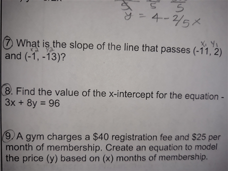 Can someone plz help me with any of the problems? Show your work.-example-1