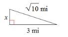 Find the missing side of the triangle.-example-1