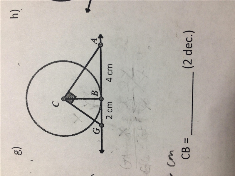 Find the missing side CB-example-1