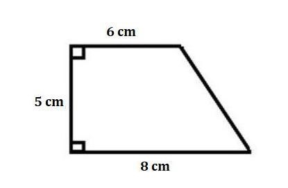 Find the area of the trapezoid by decomposing it into other shapes. A) 35 cm2 B) 39 cm-example-1