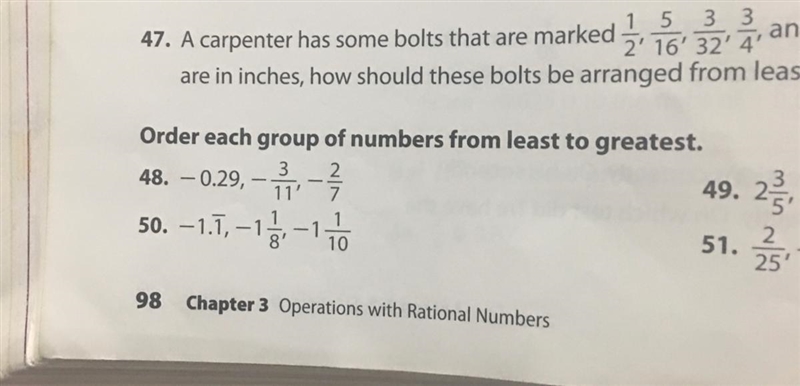 Question 48. It’s says that you need to order them from least to greatest. Please-example-1