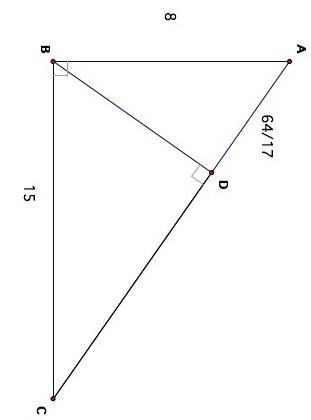 Which ratio represents sin A? A)817B)1517C)1715D)178 ​-example-1